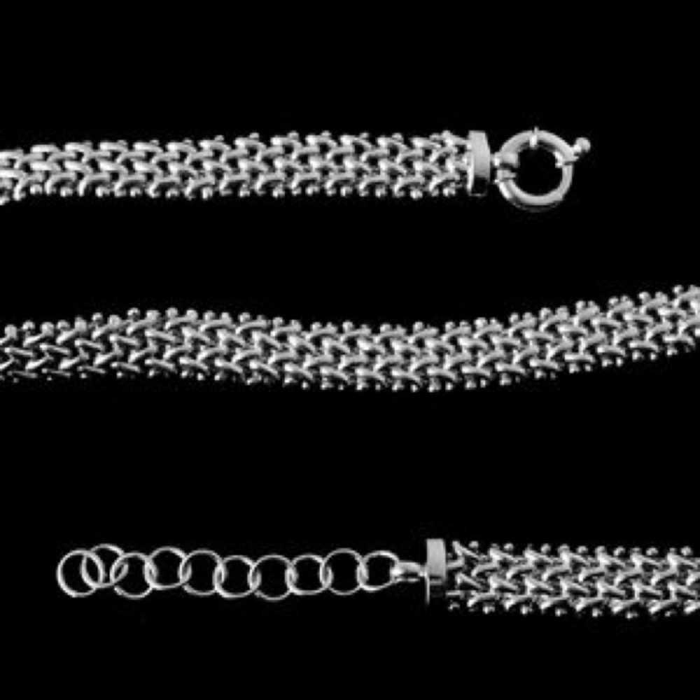 Sterling Silver Woven Necklace